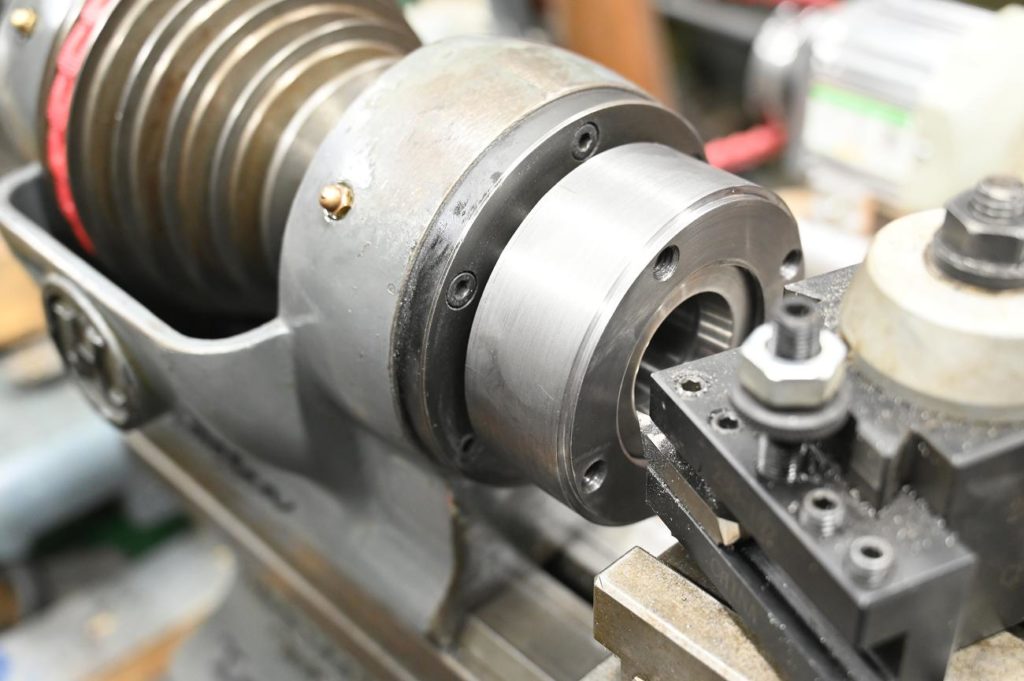 how to make a lathe chuck threaded back plate