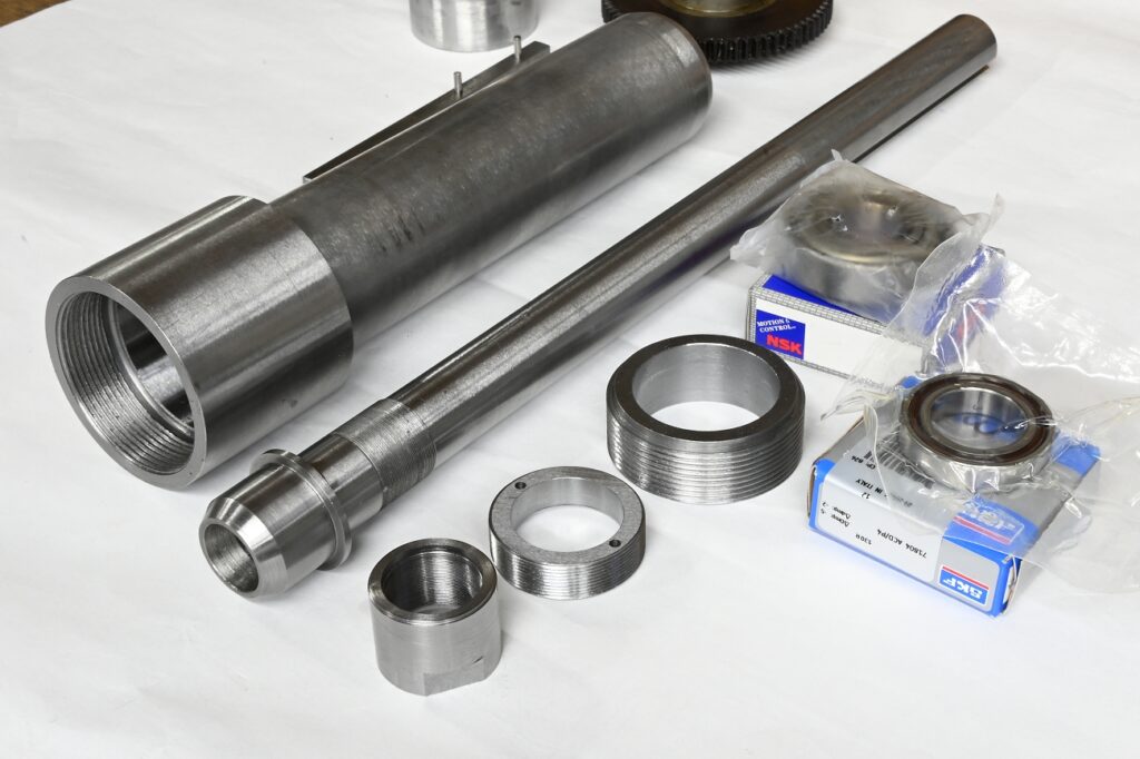 Parts for new Acier F1 spindle