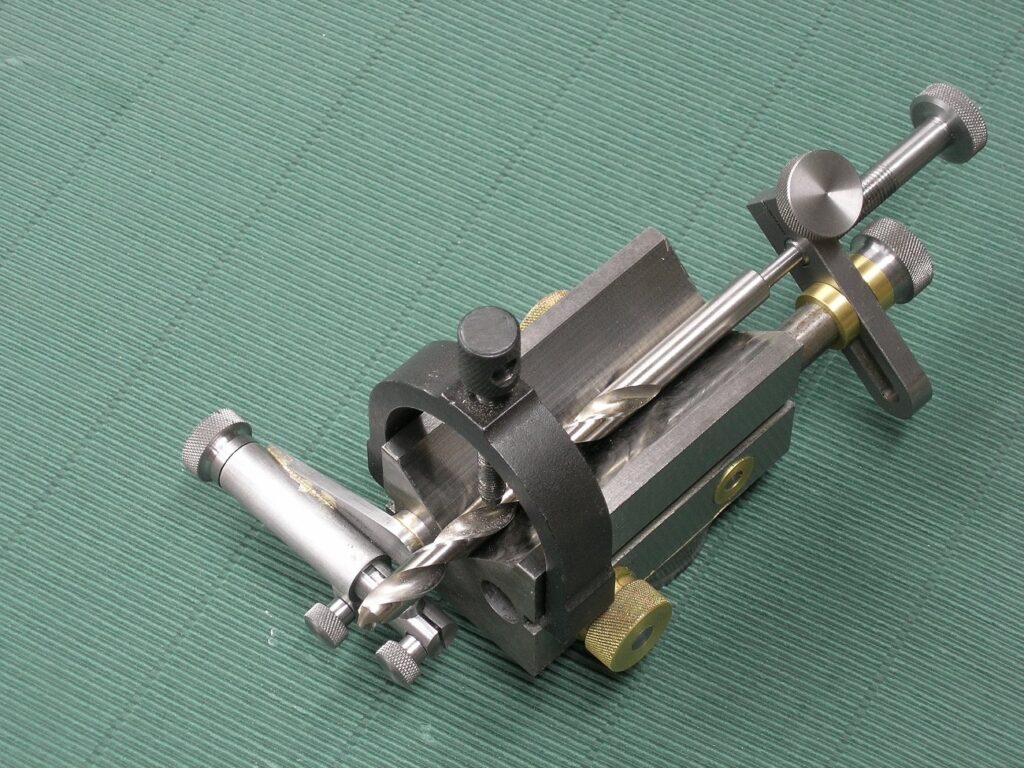 Mcgyver's drill sharpening grinding fixture